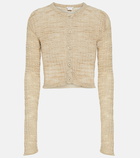 Acne Studios Distressed linen-blend cardigan