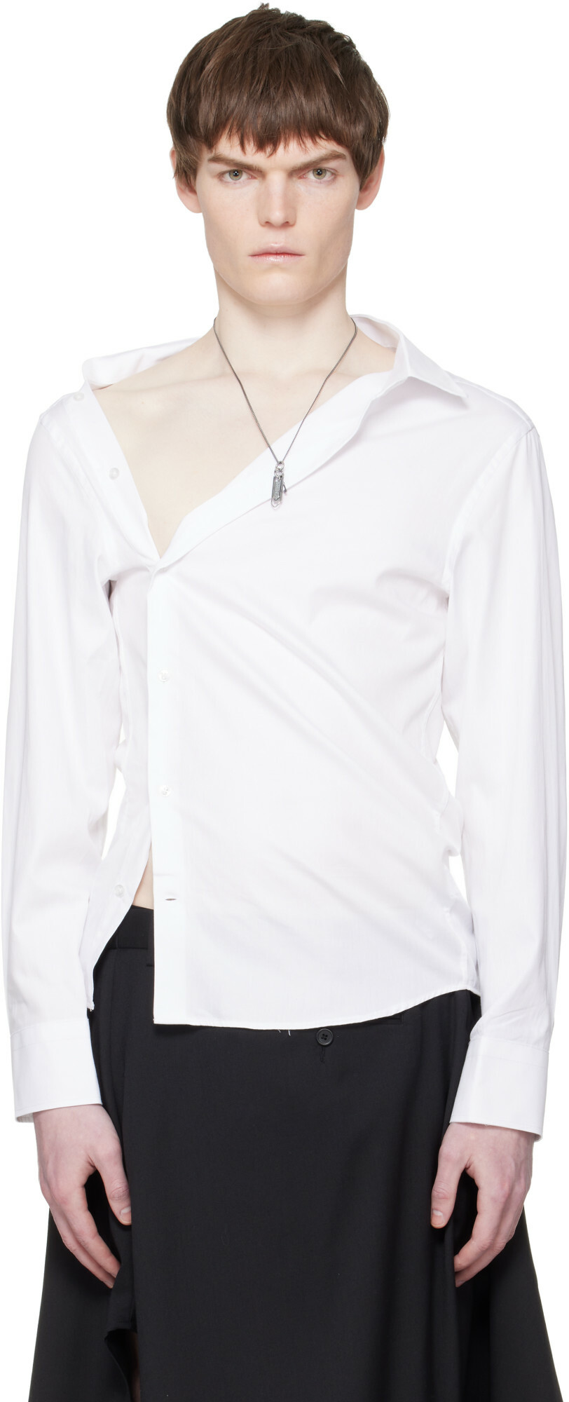 HODAKOVA White Asymmetric Shirt