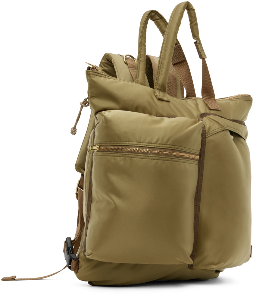 sacai Khaki PORTER Edition Helmet Backpack Sacai