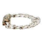 Bottega Veneta Silver Dalmatian Tag Bracelet