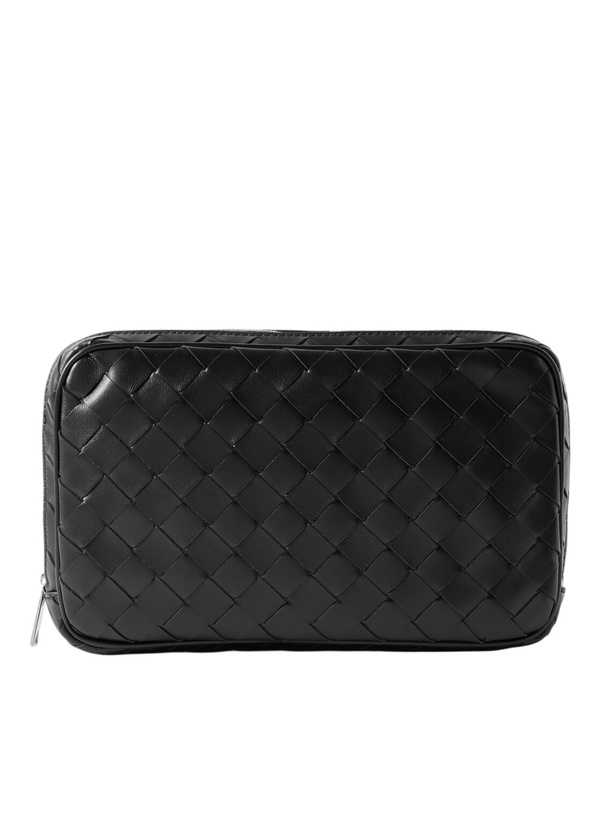Photo: Bottega Veneta - Intrecciato Leather Pouch - Black