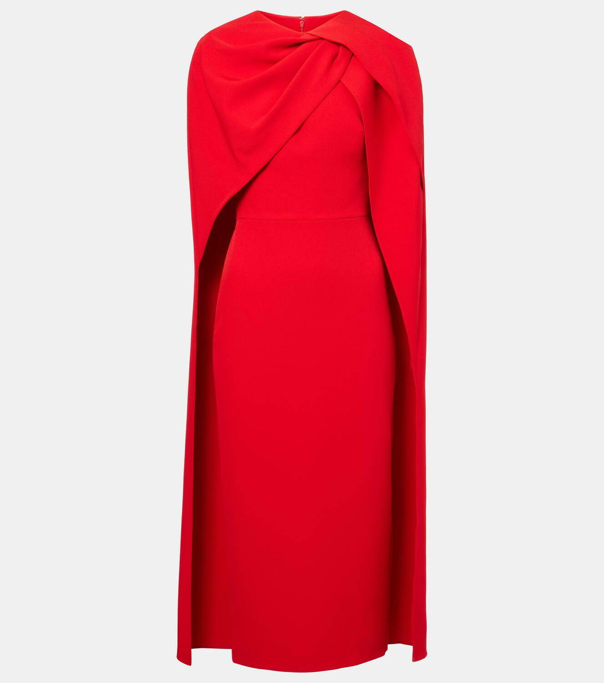 white cowl midi dress Alanna Halter Cowl Neck Midi Dress