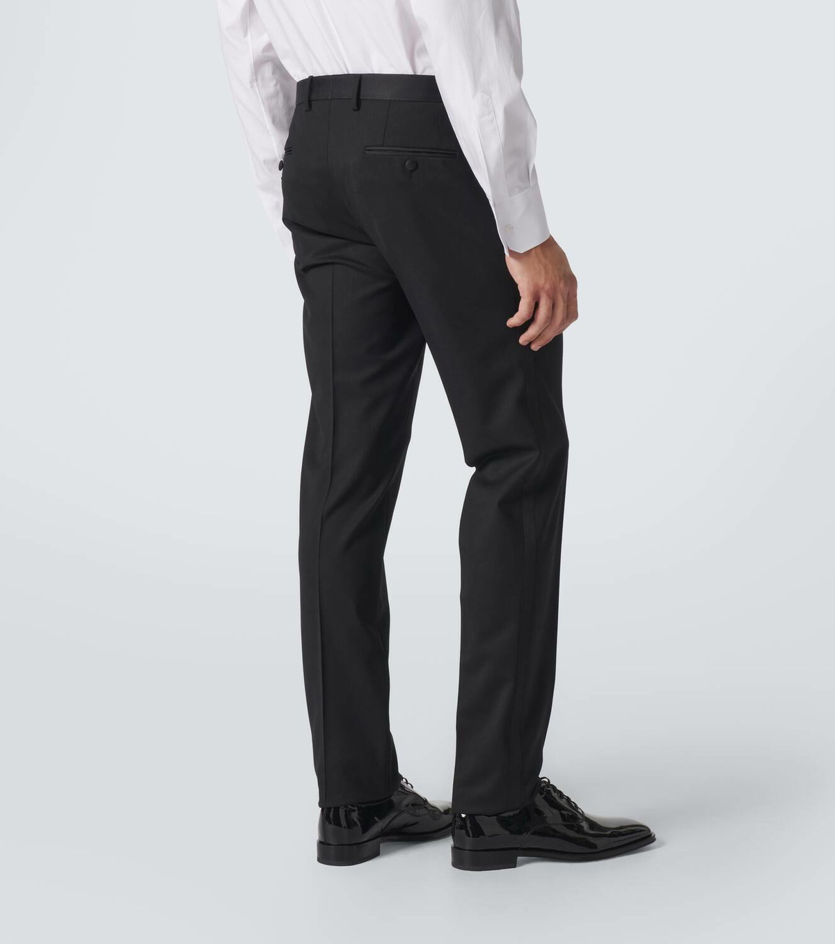Dolce&Gabbana Wool and silk-blend tuxedo pants