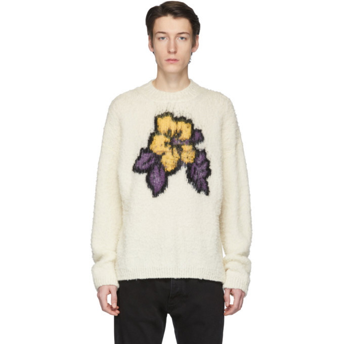 Photo: Palm Angels Off-White Hibiscus Casentino Sweater