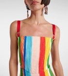 Dolce&Gabbana Striped cotton-blend tank top