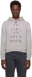 Acne Studios Gray 'I'm Like An Open Book' Hoodie