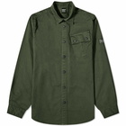 Barbour Men's International Graphite Overshirt in Kombu Green