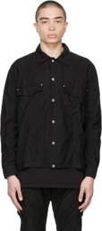 John Elliott Black Frame Overshirt Jacket