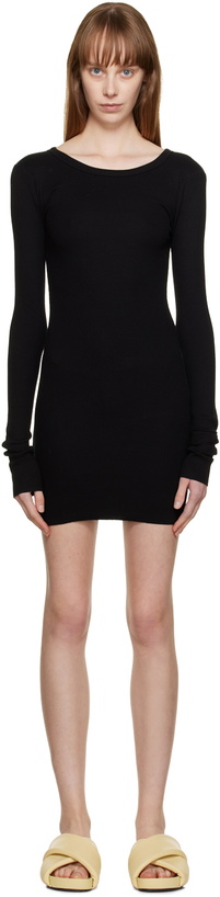 Photo: ÉTERNE Black Crewneck Minidress