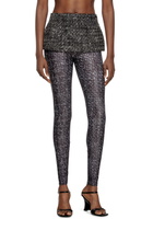Diesel Bouclé skirt with leggings - Pants Womens in Black