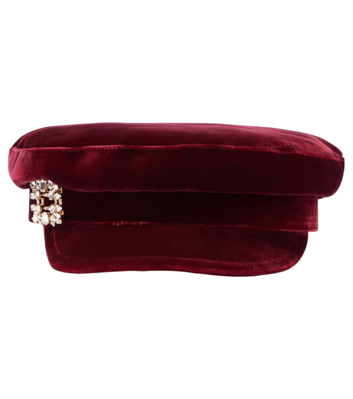 Photo: Roger Vivier Baker Boy velvet newsboy cap