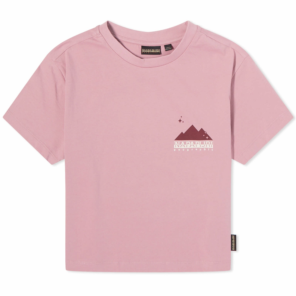Photo: Napapijri Women's Rope Logo Baby T-Shirt in Pink Foxglove