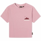 Napapijri Women's Rope Logo Baby T-Shirt in Pink Foxglove