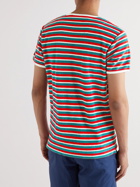 Orlebar Brown - Sammy Striped Cotton-Terry T-Shirt - Red
