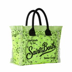 MC2 Saint Barth Vanity Fluo Yellow Shoulder Bag With Bandanna Print