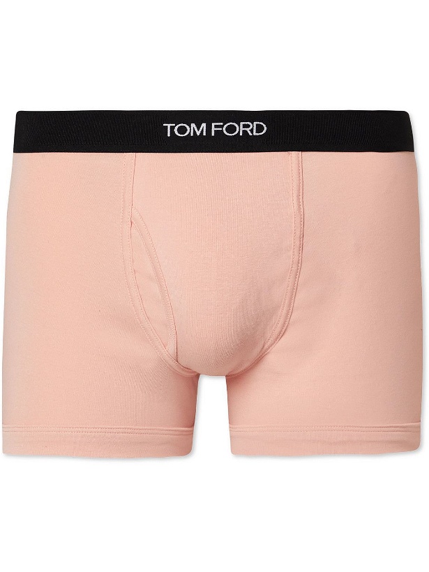 Photo: TOM FORD - Stretch-Cotton Boxer Briefs - Pink