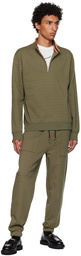 Paul Smith Khaki Half-Zip Sweatshirt