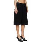 Entire Studios Black Spar Denim Shorts