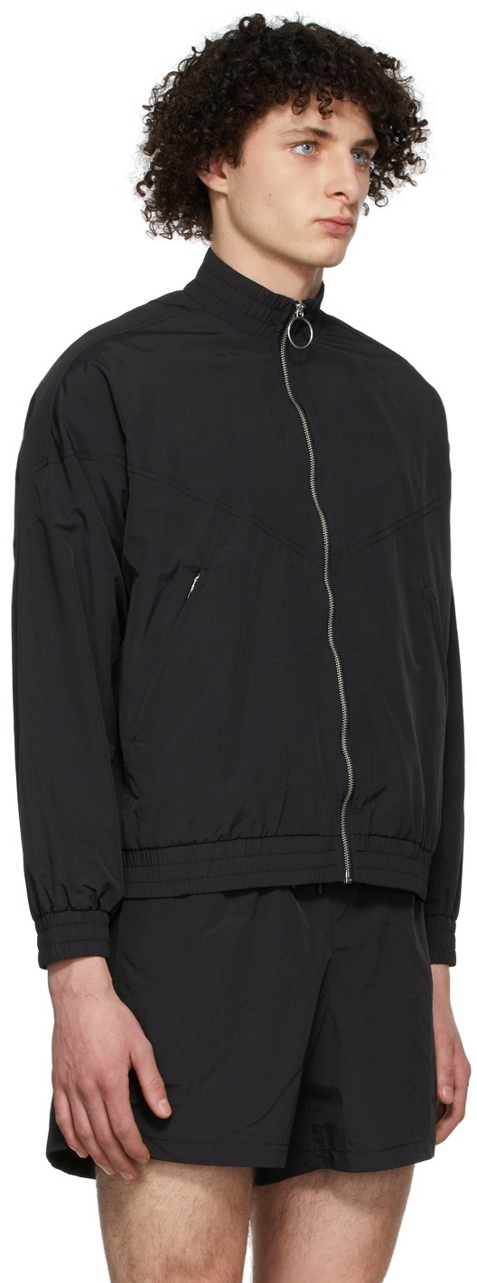 Paco Rabanne Black Nylon Faille Jacket