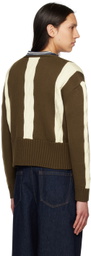 Connor McKnight Brown & White Ski Cardigan
