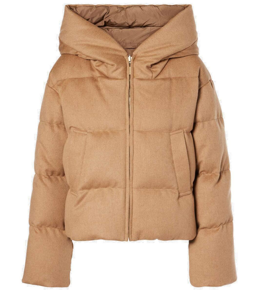 ★Max mara★Dalia Puffer Jacket カメルハヤー使用洗練された色 Max Mara The Cube Dalia camel hair puffer jacket Max Mara