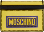Moschino Yellow & Blue Two-Tone Card Holder