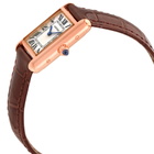 Cartier Tank Louis Hand Wound Silvered Dial 18kt Rose Gold LadiesWatch WGTA0010