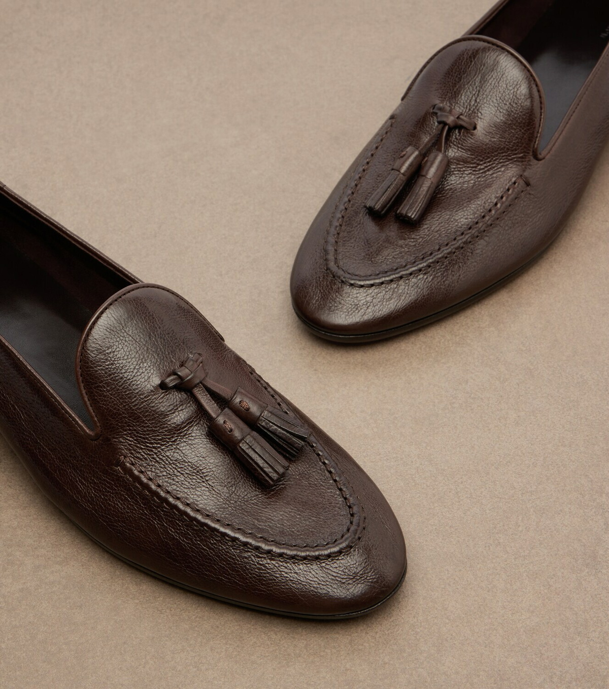 The Row Caden leather loafers