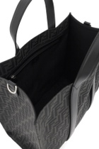 FENDI recycled ff jacquard fabric tote bag Black