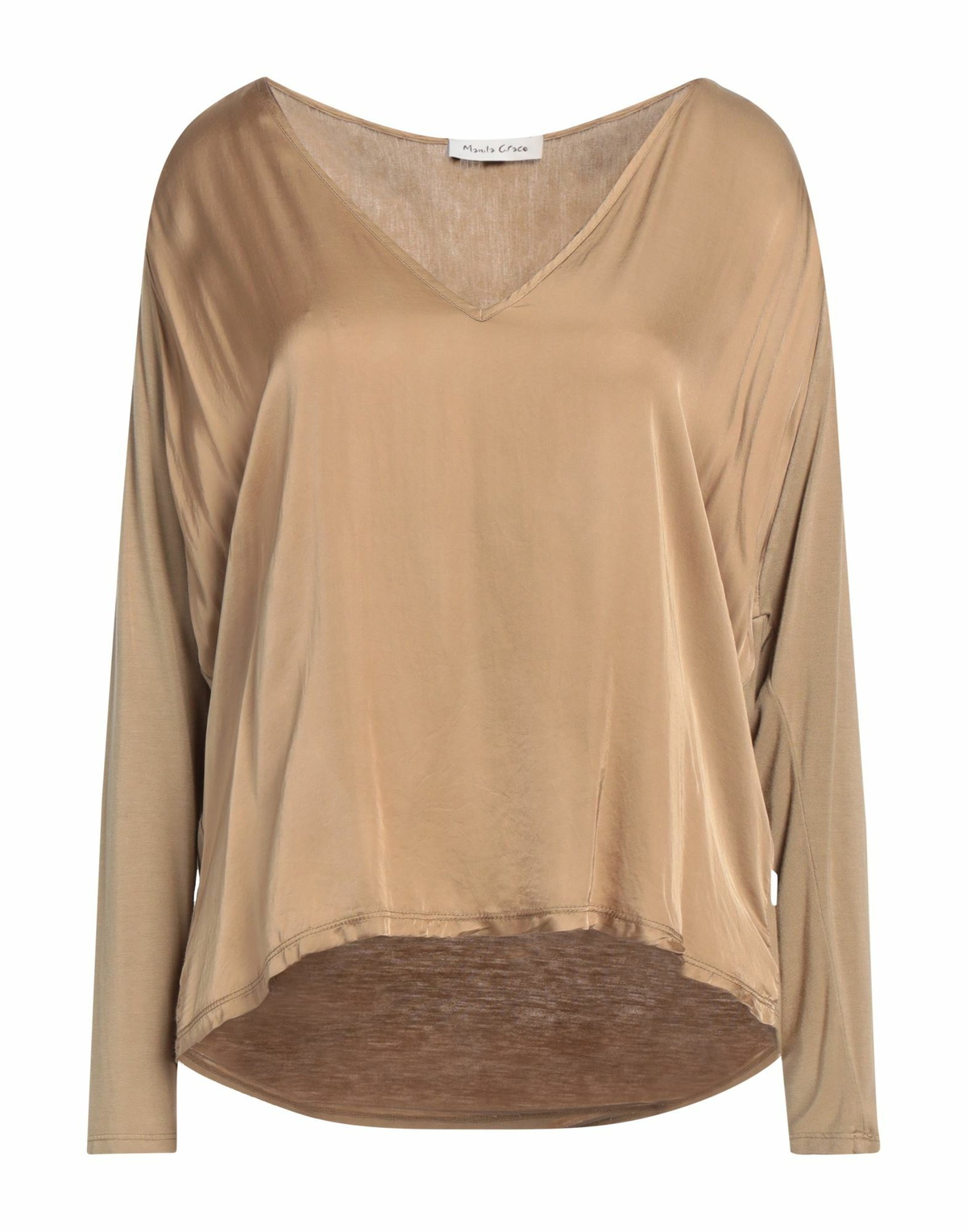 Manila Grace Womens Top Camel