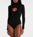 Self-Portrait x Christopher Kane lace-trimmed cutout bodysuit