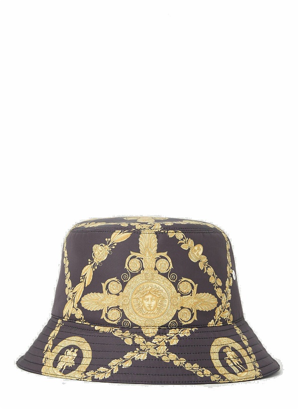 Photo: Versace Baroque Print Bucket Hat male Gold