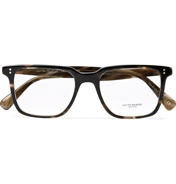 Photo: Oliver Peoples - Lachman Square-Frame Tortoiseshell Acetate Optical Glasses - Tortoiseshell