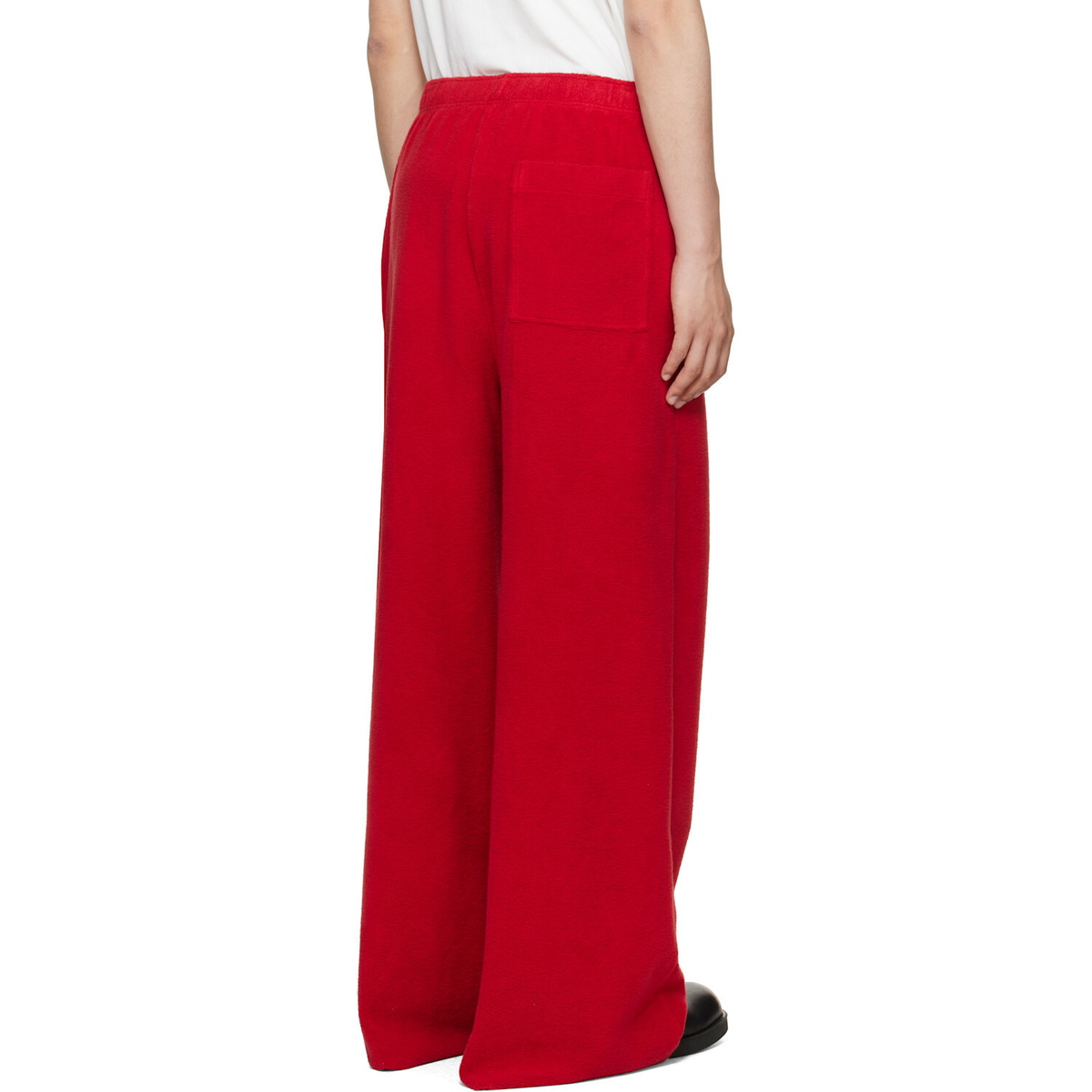 MM6 Maison Margiela Red Fleece Sweatpants