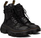 Dr. Martens Black DMXL 8-Eye Leather Boots