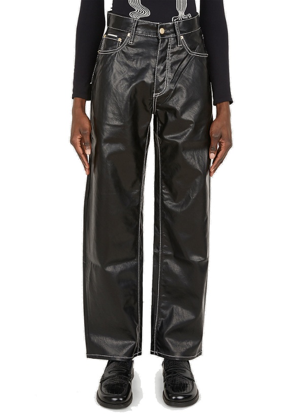 Photo: Benz Vegan Leather Pants in Black