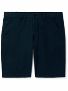 Loro Piana - Straight-Leg Cotton-Blend Bermuda Shorts - Blue