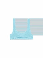 MC2 Saint Barth Woman Light Blue Classic Crinkle Bralette Naima