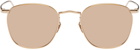 LINDA FARROW Rose Gold Simon Sunglasses