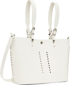 Toga Pulla White Big Leather Tote