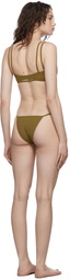 Christopher Esber Khaki Double Triangle Bikini