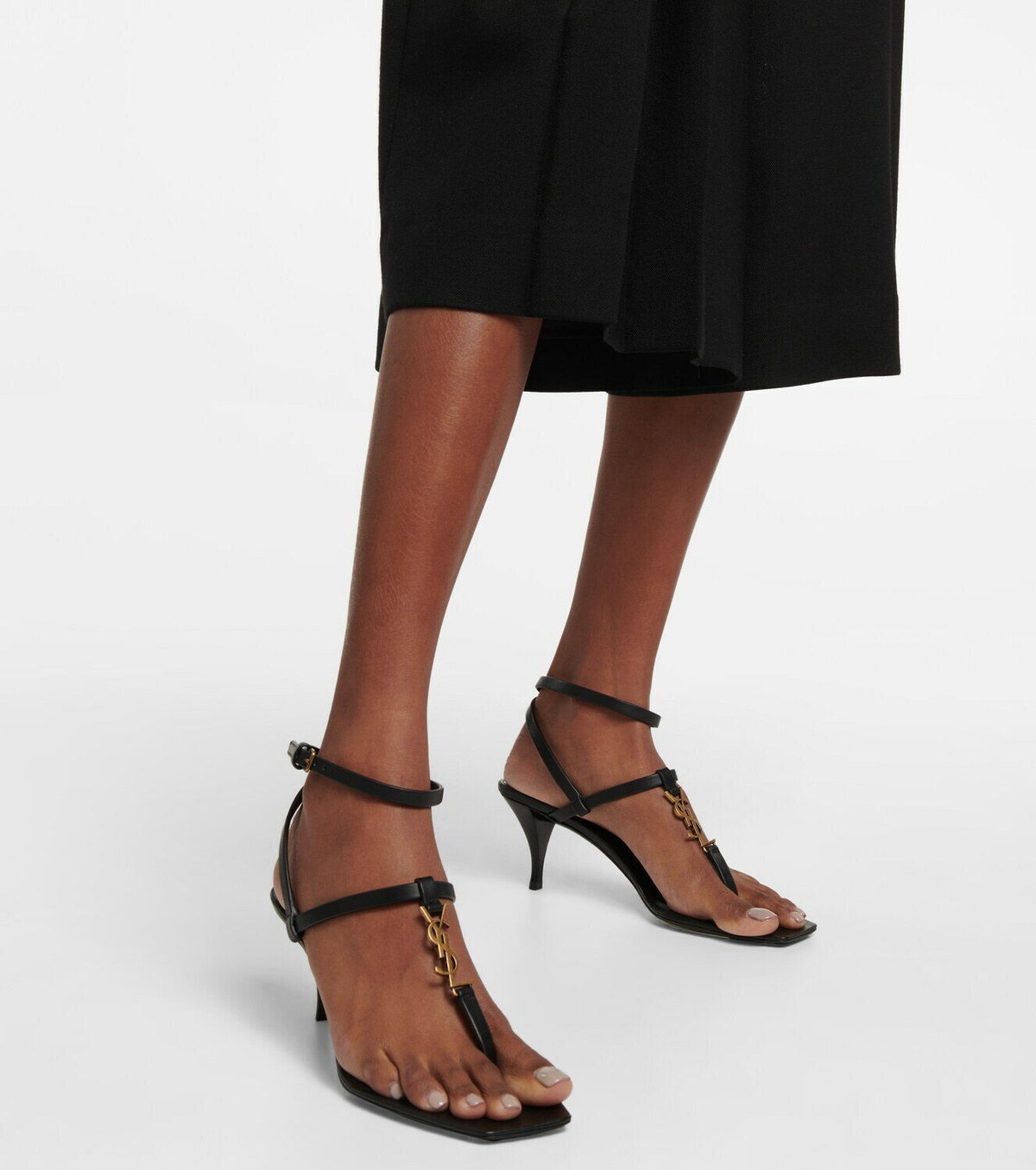 Saint Laurent - Cassandra 60 leather sandals Saint Laurent