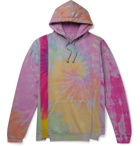 Needles - Oversized Tie-Dyed Fleece-Back Cotton-Jersey Hoodie - Purple