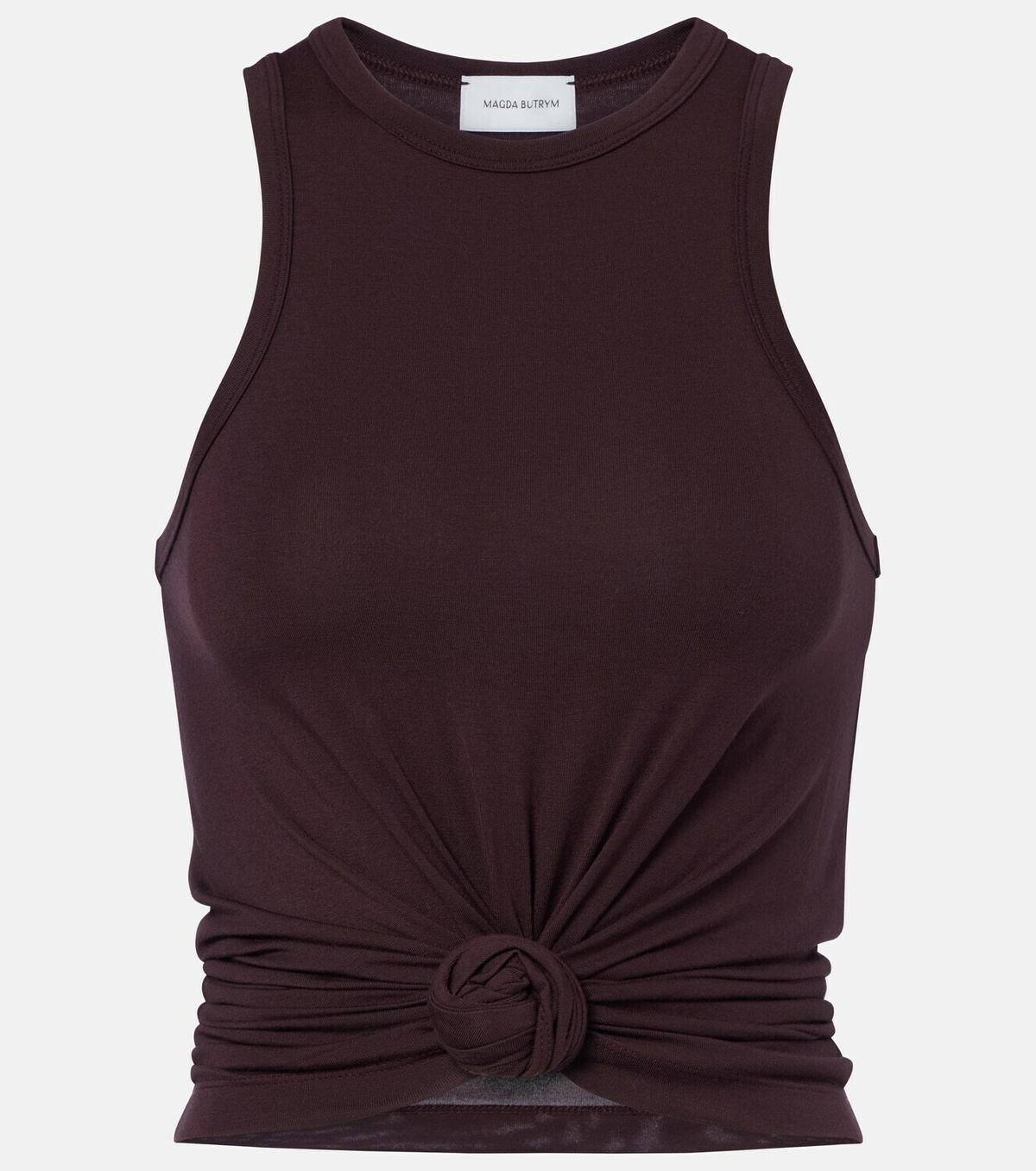 Magda Butrym Floral-appliqué cotton-blend tank top