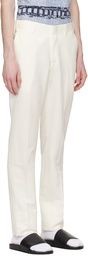 Brioni Off-White Creased Trousers