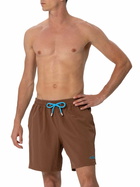 MC2 Saint Barth Brown Classic Stretch Comfort Swim Shorts