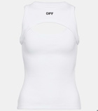 Off-White Off Stamp cotton cutout tank top
