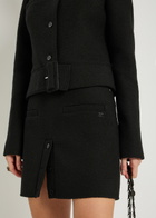 Courrèges Tweed Mini Skirt Black