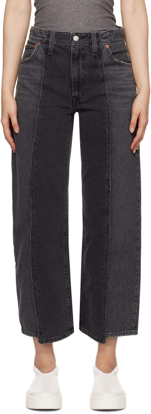 Photo: Levi's Black Recrafted Baggy Dad Jeans