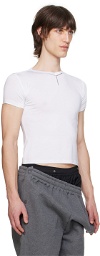 Y/Project White V-Neck T-Shirt